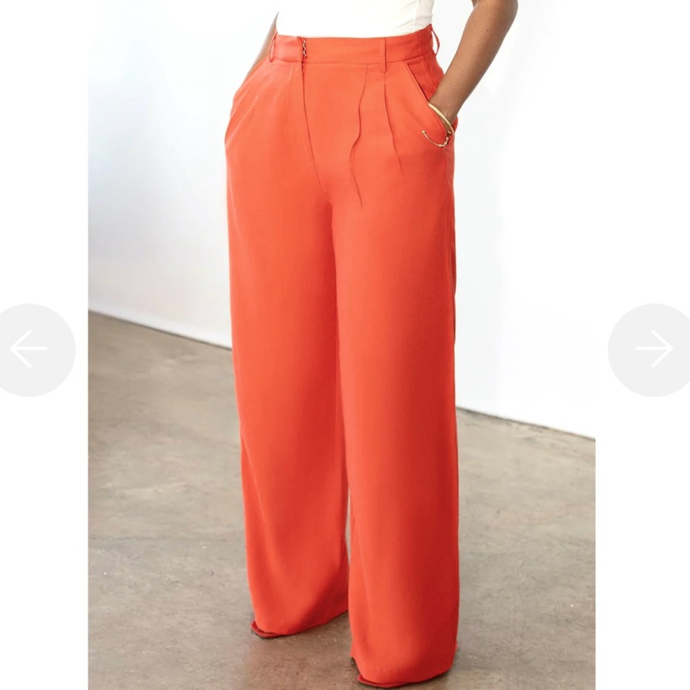 NWT Lucy Paris Hailey High-Waisted Trousers